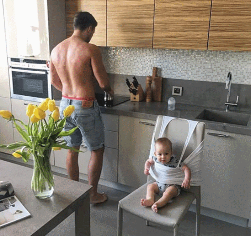 Những bức ảnh chứng minh: Mẹ cứ yên tâm công tác, bố chăm con tốt lắm-2