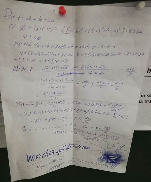 Thầy hiệu trưởng bá đạo đặt pass wifi là đáp án bài toán-3