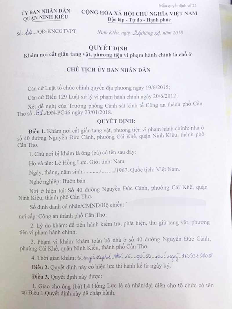 Đổi 100 USD phạt 90 triệu: Quyết định khám xét có trước 6 ngày bắt quả tang-2