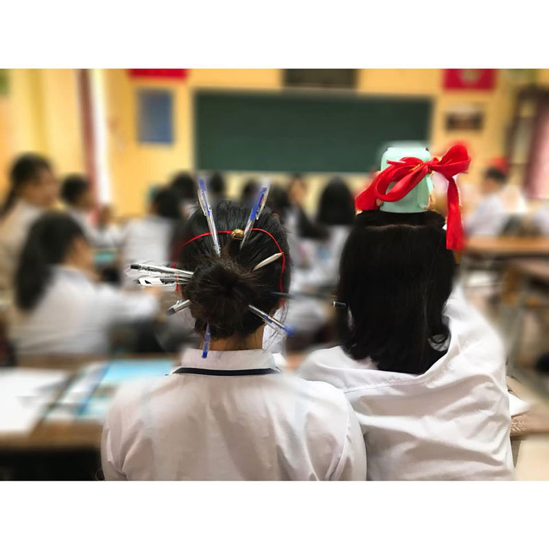 Trào lưu Quý phi bút bi xâm chiếm trường học, bạn đã thử chưa?-4