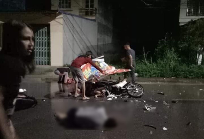 Thái Nguyên: 2 xe máy đấu đầu trong đêm, nam thanh niên cùng 2 cô gái tử vong tại chỗ-4