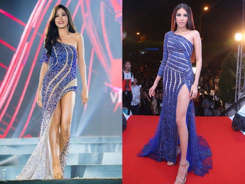 Chinh chiến Miss Grand 2018, Bùi Phương Nga liên tiếp 'mặc váy cũ' của dàn mỹ nhân đàn chị