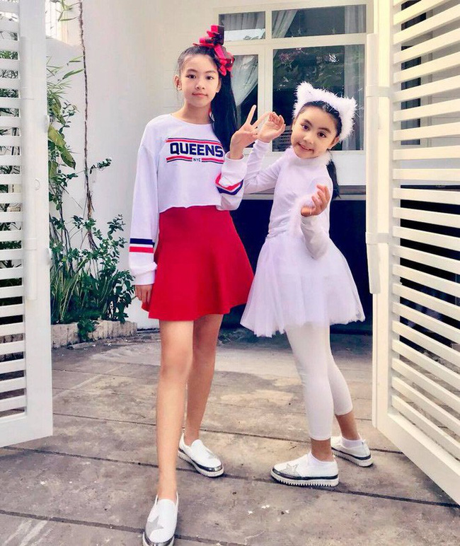 Mới ngày nào còn bụ bẫm, đáng yêu, 2 công chúa nhà Quyền Linh giờ đây đã lớn và sở hữu chiều cao vượt trội-4