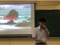Nam sinh Sài Gòn “bắn” rap cực chất trên lớp, nghe kỹ hoá ra “lyrics” chính là bài thơ Sóng của Xuân Quỳnh
