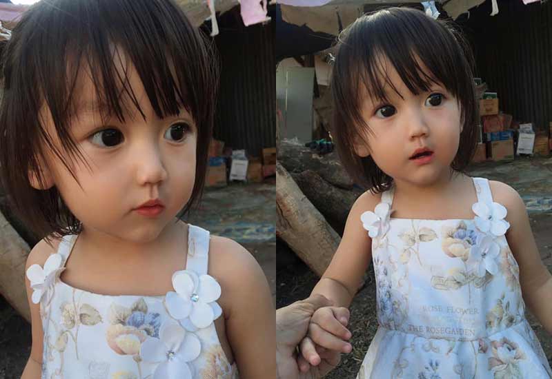 Dân mạng dậy sóng với bé gái có khuôn mặt búp bê sống, nhìn đến mẹ mới hiểu tại sao-11