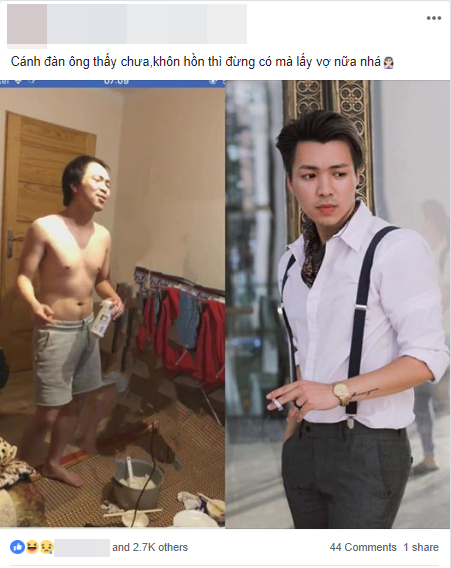 Vợ trẻ đăng ảnh chồng xuống sắc không phanh chỉ sau 1 năm kết hôn, cảnh báo cho những anh chàng sắp lấy vợ-1