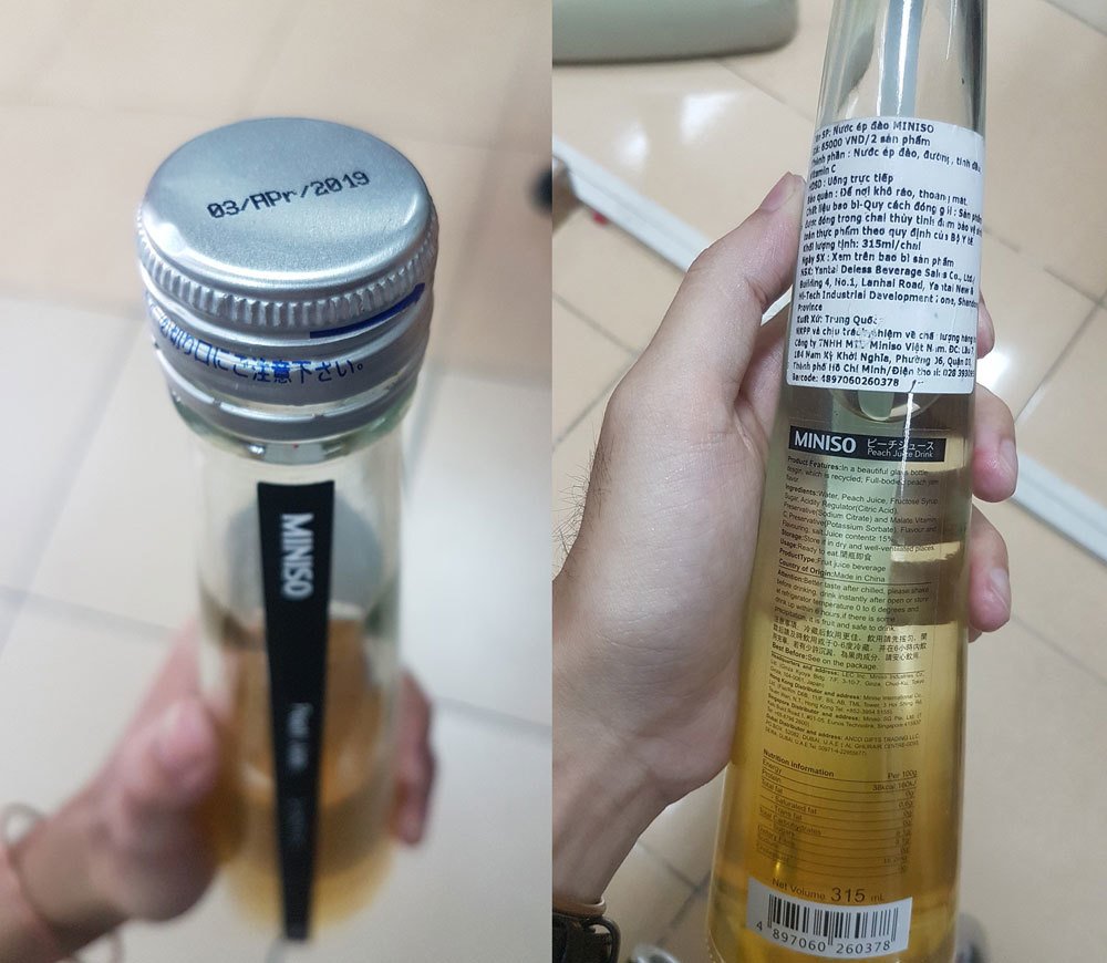 Nước ép trái cây Miniso không biết sản xuất từ khi nào?-1