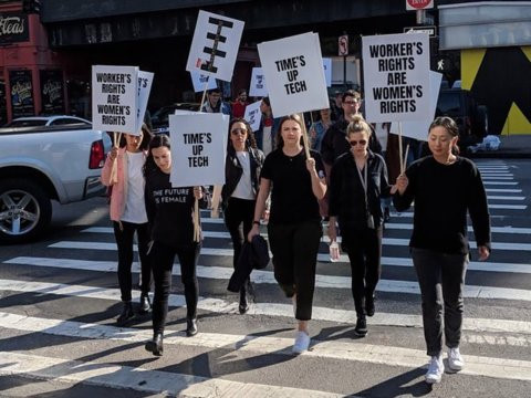 Ảnh nhân viên Google đình công chống quấy rối tình dục trên toàn cầu-12