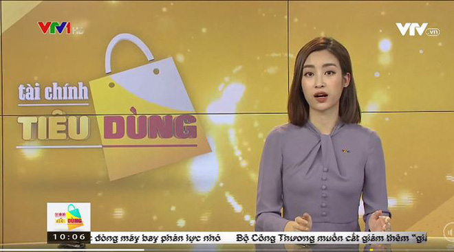 Hình ảnh lần đầu dẫn sóng truyền hình ở VTV24 của Hoa hậu Đỗ Mỹ Linh-1