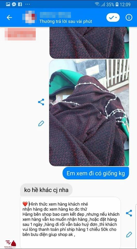 Bị chê đăng ảnh 1 đằng bán 1 nẻo, chủ shop trở mặt, mắng khách: Con này bị động kinh ạ?-3