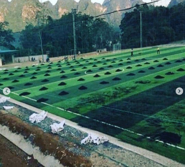 Hai anh em nhà thủ môn Bùi Tiến Dũng góp tiền xây sân bóng phục vụ người dân quê nhà-5