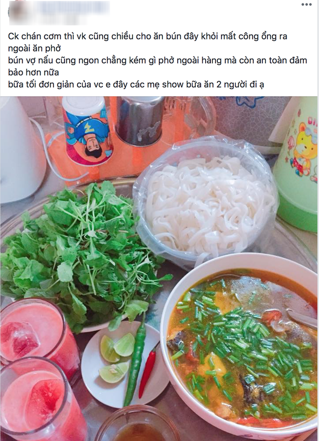 Chán cơm nấu bún, vợ trẻ nhận vô số lời khen với bữa ăn hoàn hảo cho tới khi bị hỏi về cốc nước lạ-1
