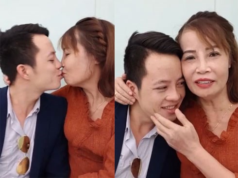 Khoe răng 'mới coóng' sau khi đầu tư 200 triệu nhưng người xem lại thốt lên 'hết chỗ nói' trước cảnh cô dâu 61 tuổi liên tục hôn chồng trẻ