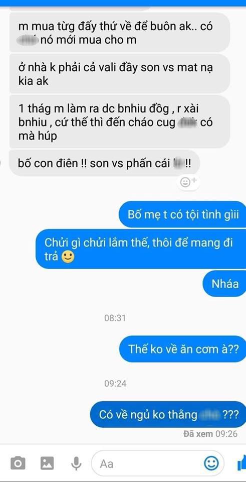 Vợ vui tay” cà thẻ mua 11 triệu tiền son, chồng xách valy bỏ nhà đi trong uất ức-3