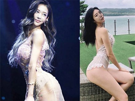 2 mỹ nữ nổi nhất phòng gym Hàn quá hấp dẫn với rãnh hông hiếm có khó tìm