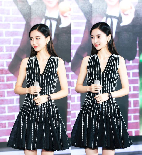 Gái một con” Angelababy khoe vẻ đẹp búp bê-1
