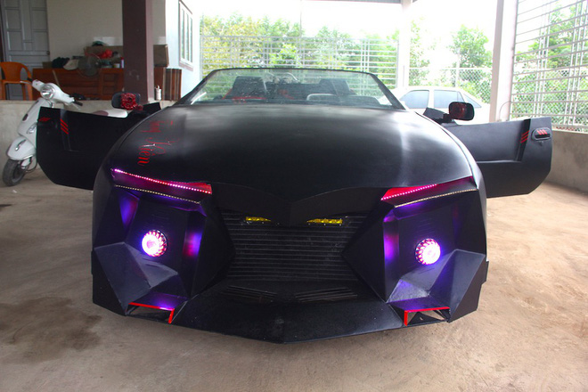 Cận cảnh siêu xe mui trần Lamborghini chờ ngày rước dâu được chế từ xe đồng nát của 9X Hà Tĩnh-9