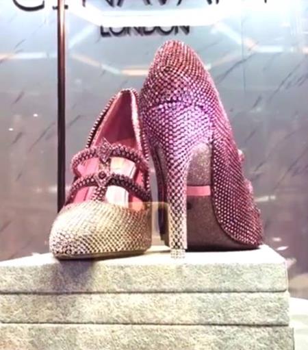 Đôi giày hồng chóe, vừa đi vừa sợ rơi kim cương có giá 101 tỷ đồng-3