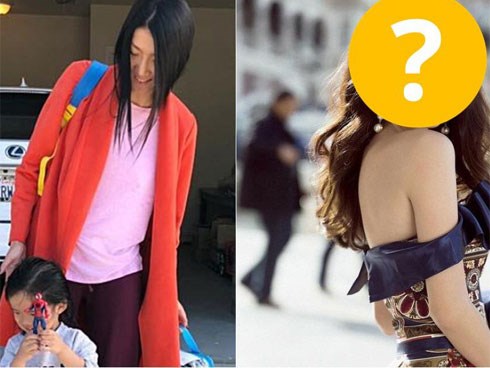 Lôi thôi đưa con đi học như mẹ vô gia cư, đố bạn nhận ra đây là sao Việt nào?