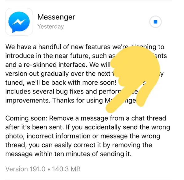 Facebook Messenger sắp cho rút lại tin nhắn đã gửi, tưởng ngon nhưng ai cũng ngán ngẩm vì lý do này-1