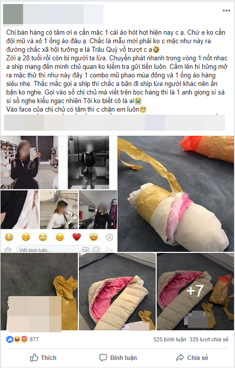 Đặt mua 2 chiếc áo thun, bà mẹ trẻ tá hỏa nhận nguyên combo... 1 mũ và 1 ống tay áo phao-1