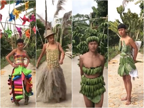 H'Hen Niê không cần lấy ý tưởng trang phục truyền thống ở đâu xa khi ngay tại đây đã có 10 thiết kế 'cây nhà lá vườn' cực chất