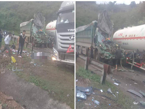 Bình Dương: Bé gái 6 tuổi chết thảm dưới gầm container, người dân phải dùng xẻng xúc đất đưa thi thể bé ra ngoài-4