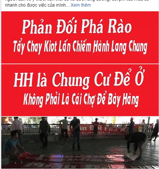 Tranh cãi gay gắt giữa cư dân và nhóm ki-ốt kinh doanh tại chung cư HH Linh Đàm-11