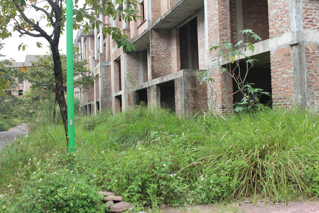 Hoang tàn, lạnh lẽo đến rợn người trong khu đô thị tại thủ đô Hà Nội-18