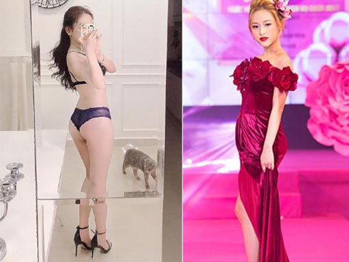 Chê ăn mặc già chát chứ gì? Thúy Vi bây giờ cởi hết, mặc mỗi nội y tạo dáng muốn vẹo cả sườn đây này!