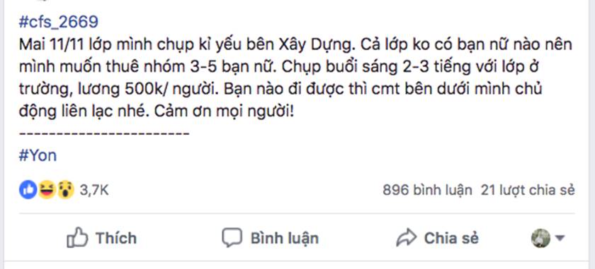 Khi dân xây dựng, kỹ thuật chụp kỷ yếu: Phải thuê con gái trường khác đến đứng cho có nếp có tẻ, cho đẹp đội hình!-1