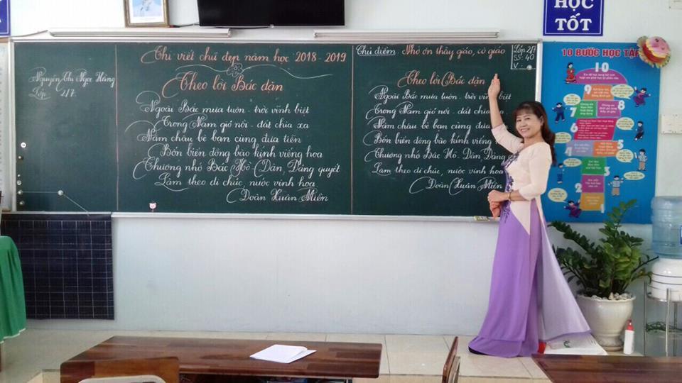 Những bài thi viết chữ đẹp của các cô giáo Vũng Tàu-2