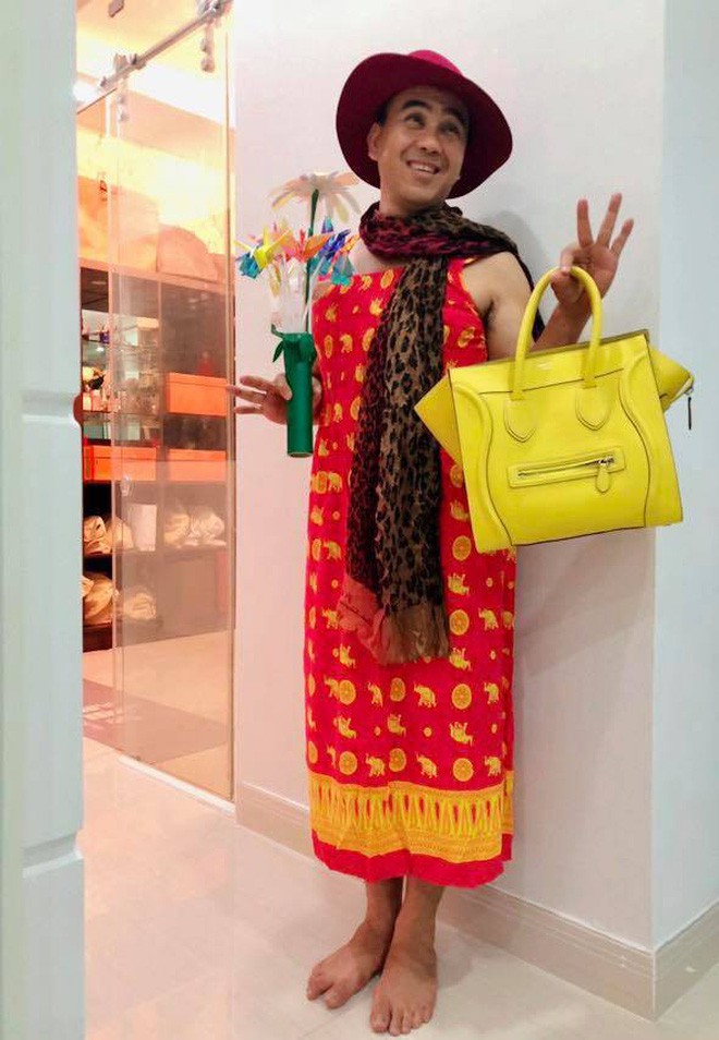 MC Quyền Linh mặc váy hoa sặc sỡ, trở thành mẫu bất đắc dĩ để con gái thỏa sức sáng tạo thời trang-2