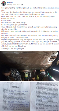 Hành động ý nghĩa này của Bùi Tiến Dũng đã giúp 3 em nhỏ và một cụ già có mùa đông không lạnh-1