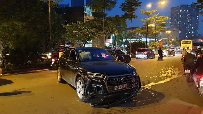 Tài xế siêu xe Audi Q5 đâm và lùi liên hoàn, làm gãy chân một người rồi bỏ trốn-5