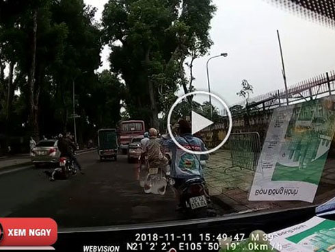 Bị xe tông thẳng vào người, hai mẹ con thoát chết kỳ diệu-1