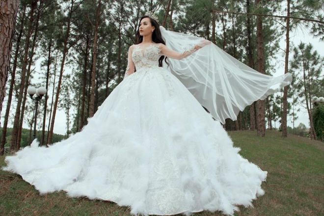 MC Minh Hà tung bộ ảnh diện váy cưới đẹp lộng lẫy ở Đà Lạt-1
