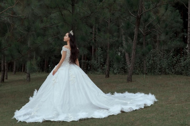 MC Minh Hà tung bộ ảnh diện váy cưới đẹp lộng lẫy ở Đà Lạt-2