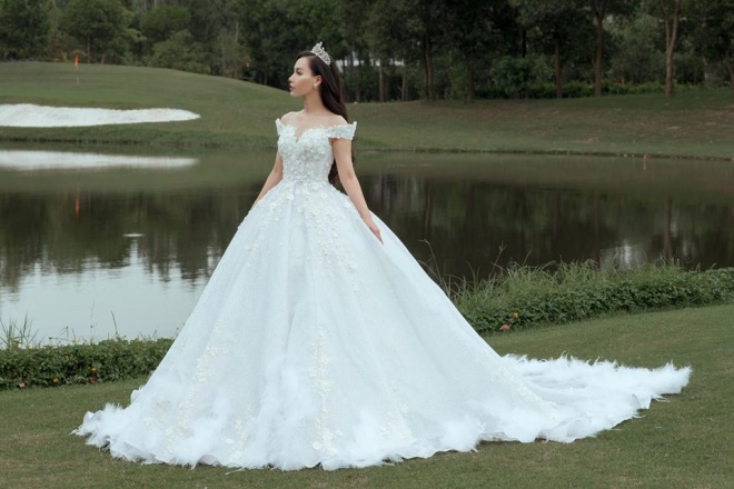 MC Minh Hà tung bộ ảnh diện váy cưới đẹp lộng lẫy ở Đà Lạt-5