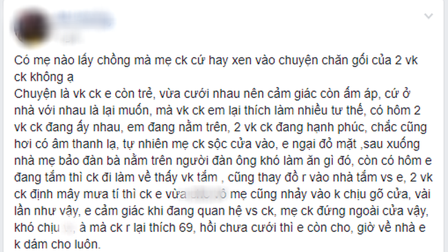 Nàng dâu tố mẹ chồng xông vào phòng soi chuyện kín, chị em mắng thêm vì chi tiết đáng ngờ-1