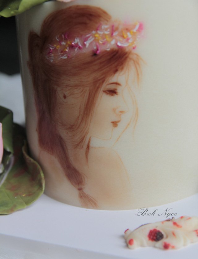 Phát sốt với 2 triệu đồng chiếc bánh sen VIP vẽ chân dung-3