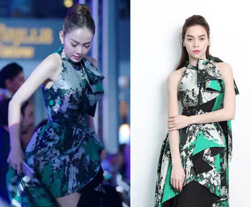 Ai ngờ Hà Hồ chân dài hơn nhưng lại bại trận trước đối thủ truyền kiếp Minh Hằng-1