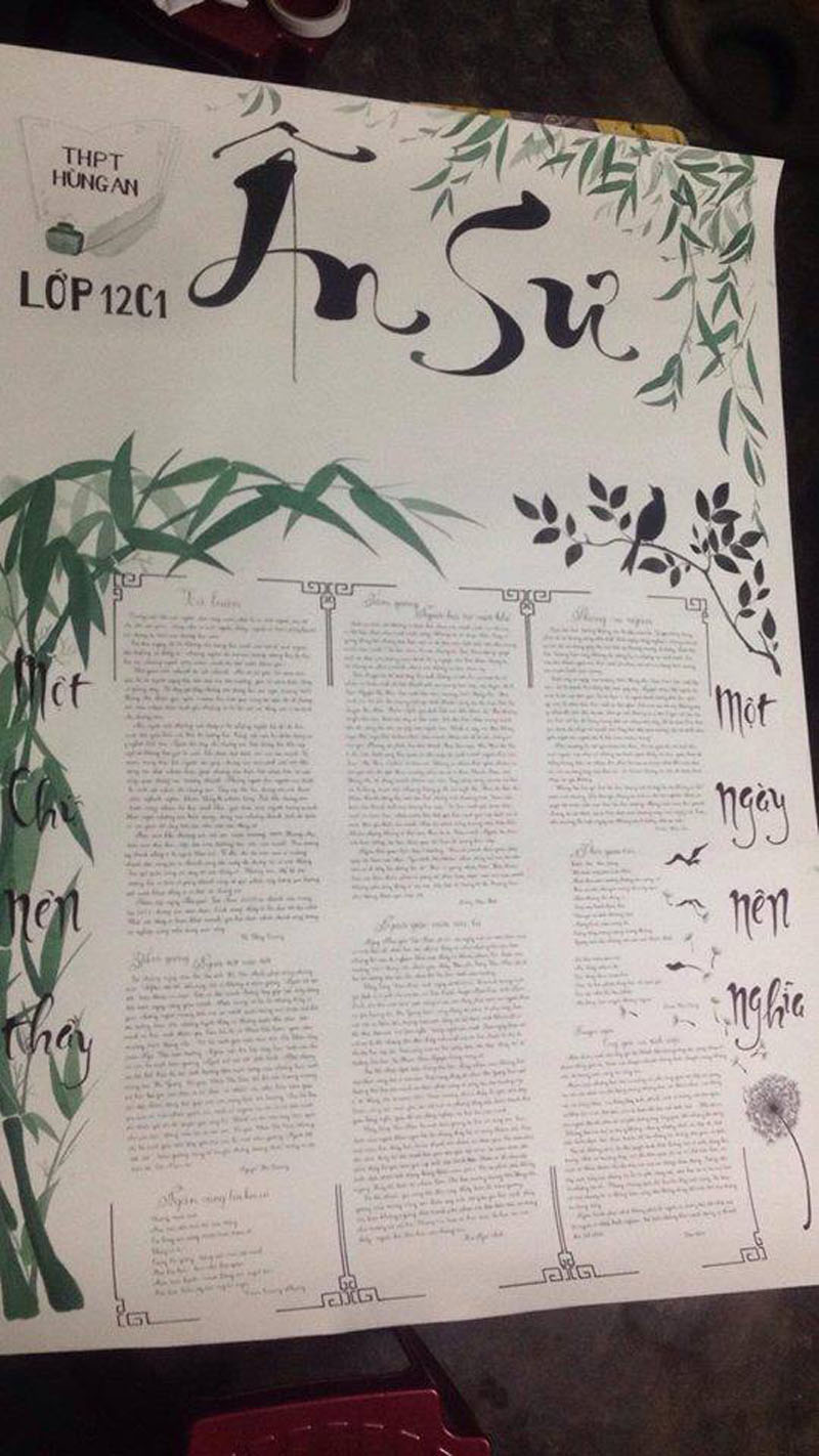 Những trang báo tường sáng tạo dịp 20/11: Đến cả Harry Potter và Diên Hi công lược cũng được đưa vào-7