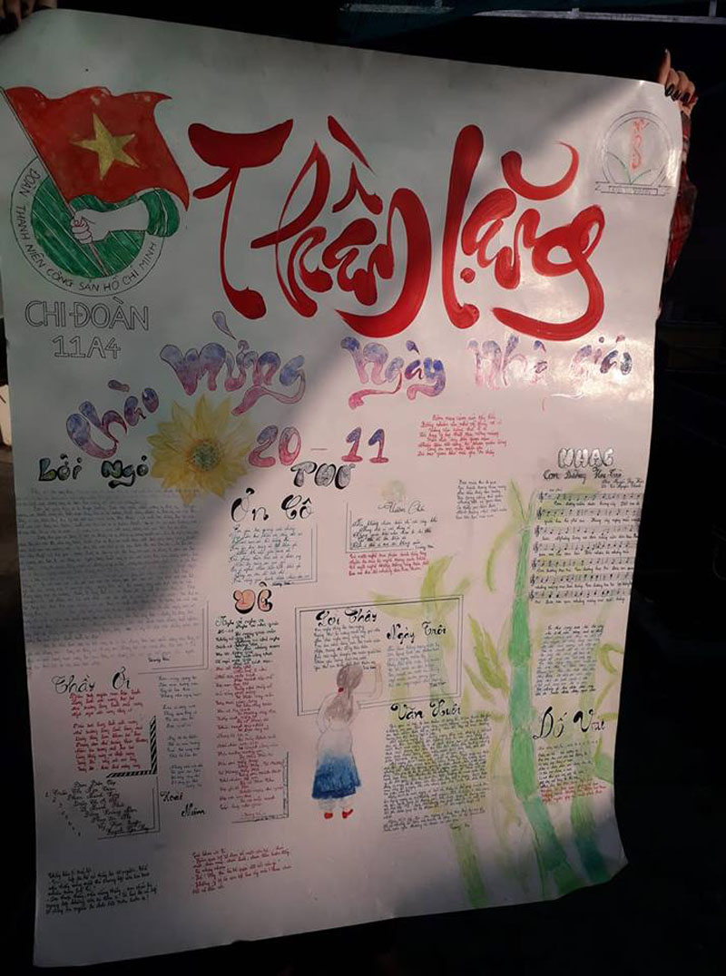 Những trang báo tường sáng tạo dịp 20/11: Đến cả Harry Potter và Diên Hi công lược cũng được đưa vào-10