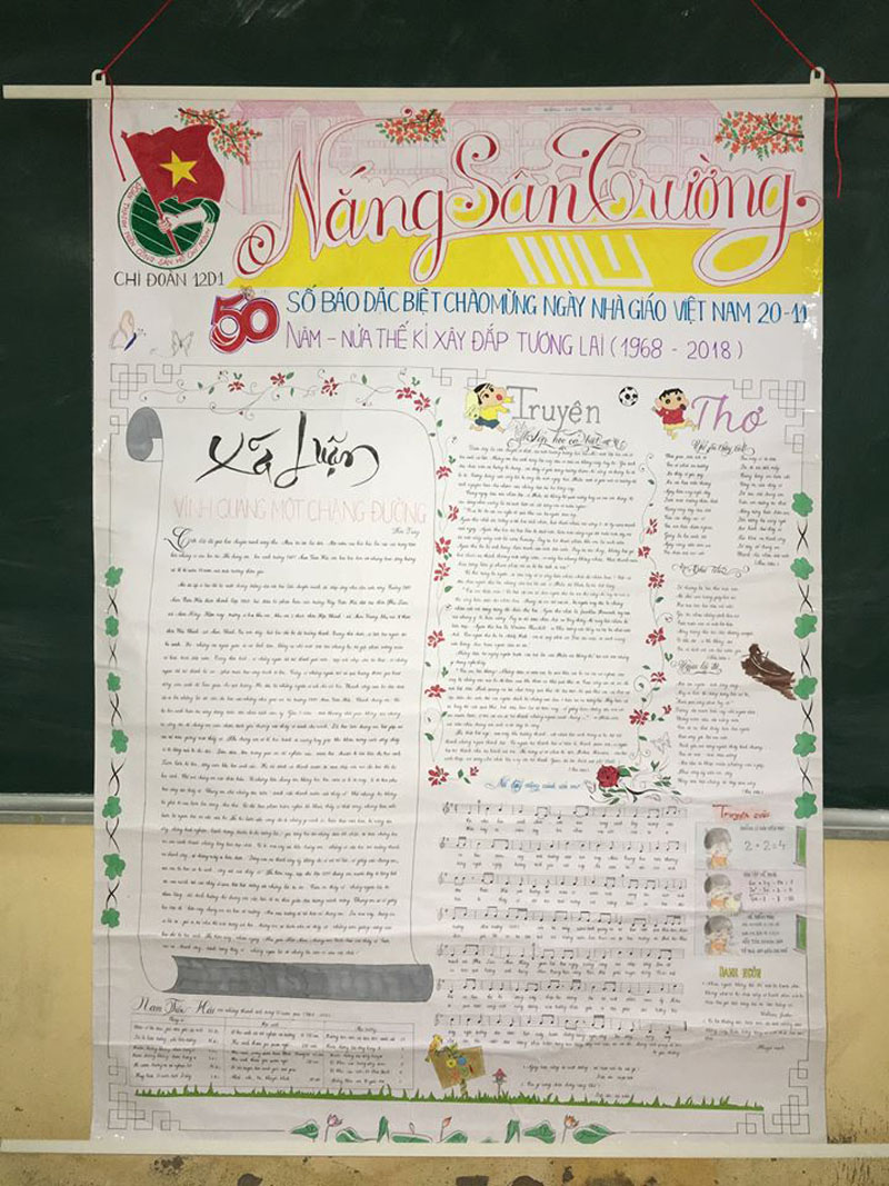 Những trang báo tường sáng tạo dịp 20/11: Đến cả Harry Potter và Diên Hi công lược cũng được đưa vào-8