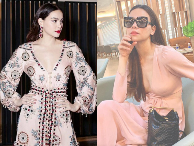 Hồ Ngọc Hà mặc váy cổ V sâu lộ dấu vết miếng dán ngực, nhưng đây mới là điểm khiến fan thắc mắc nhất-3