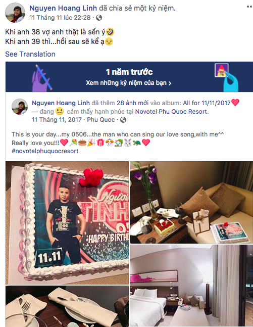 Trước khi công bố chia tay, MC Hoàng Linh vẫn liên tục cập nhật hình ảnh hạnh phúc với hôn phu lên Facebook-8