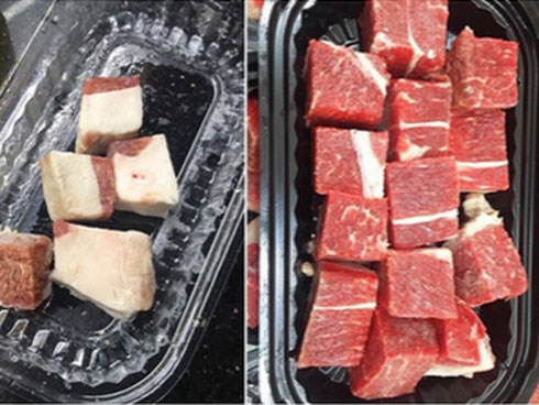 Ngỡ chỉ có thảm họa mua quần áo online, ai ngờ mua thịt bò qua mạng mà chị em cũng nhận