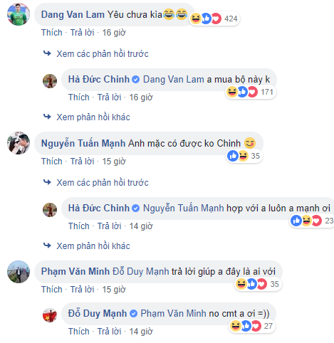 Đức Chinh, Quang Hải long lanh như soái ca, dàn tuyển thủ Việt Nam đua nhau bình luận hài hước-8