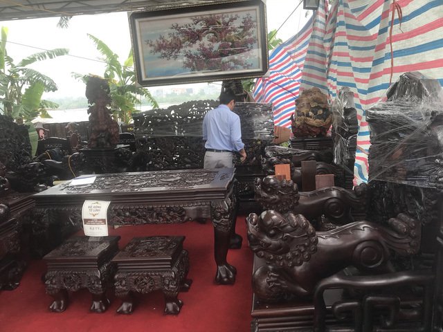 Thương lái Trung Quốc càn quét đồ gỗ trắc, 4 bộ ghế trả luôn 1 triệu USD-5